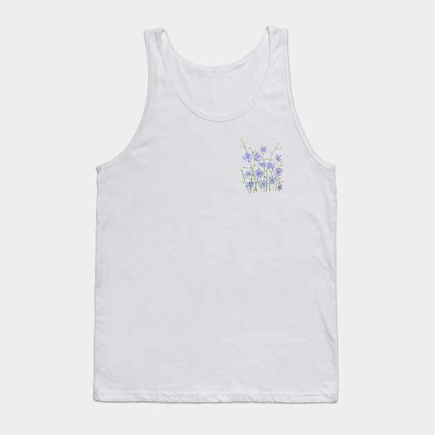 purple chicory watercolor Tank Top by colorandcolor